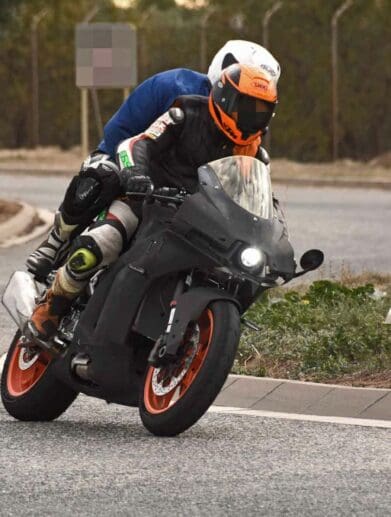 Spy shots showing a larger-displacement KTM bike is on her way! Media sourced from CycleWorld.