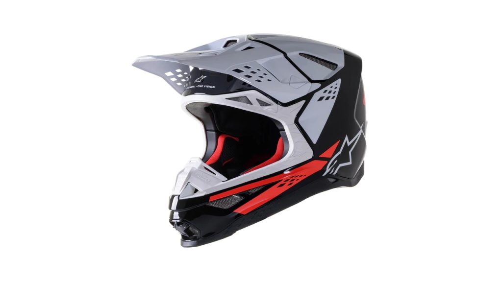 Alpinestars Supertech M8 Factory Helmet on white background