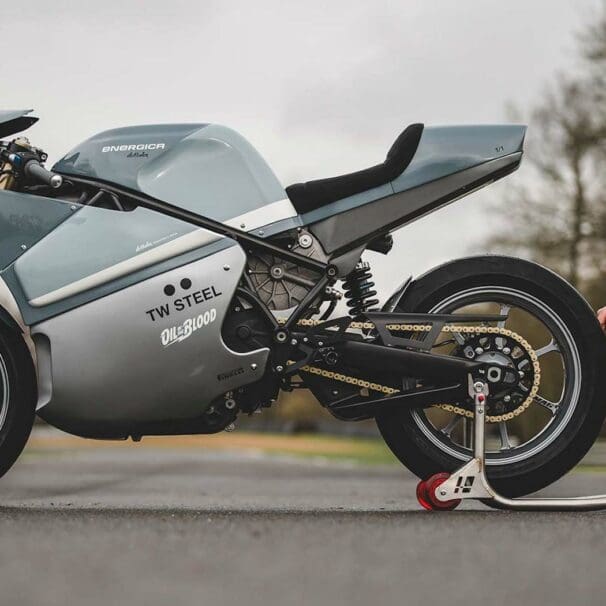 Energica's Eva, with a classic spin courtesy of DeBolex. Media sourced from BikEXIF.