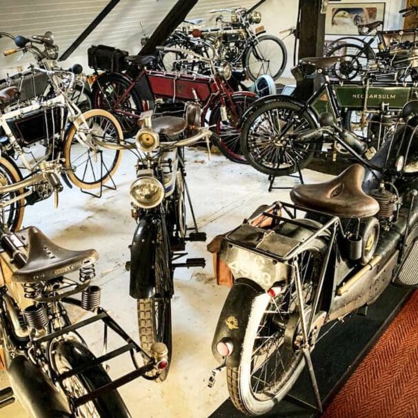 Bonhams' Collection of Important Pioneer and Collectors’ Motorcycles and Motor Cars. Media sourced from Bonhams' recent press release.