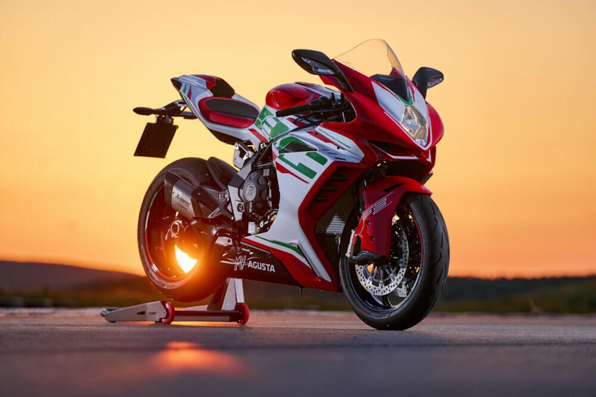 An MV Agusta bike. Media sourced from Cycle News.