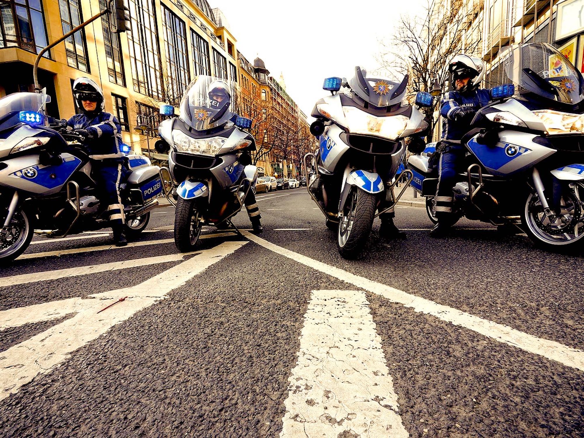 A lineup of BMW bikes. Media sourced from Cycle World.