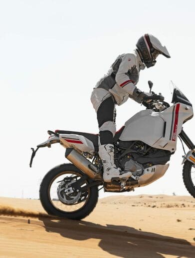 Ducati's DesertX. Media sourced from CycleWorld.