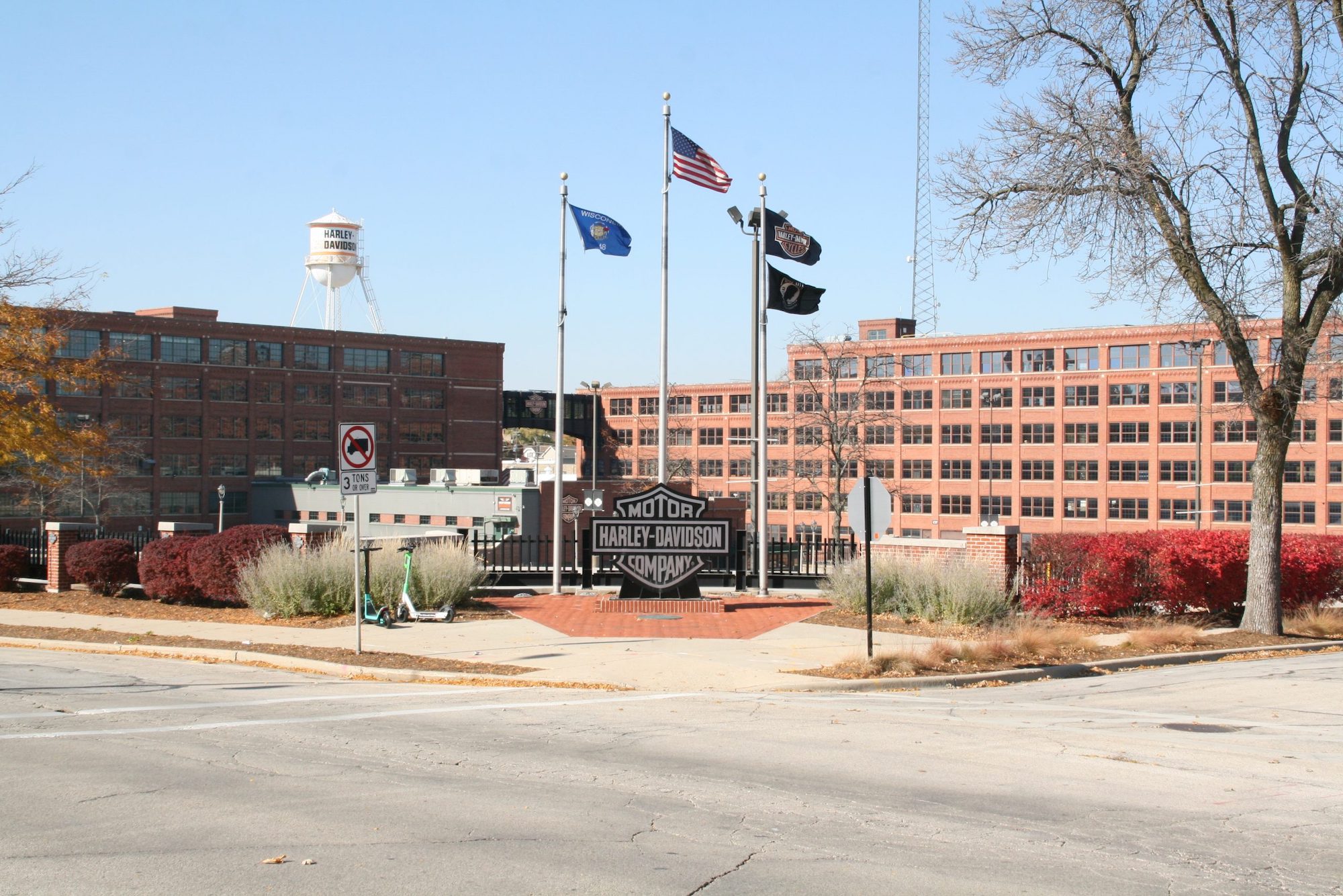 A view of Harley's corporate Headquarters. Media sourced from Urban Milwaukee. 