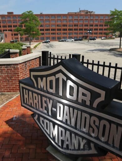 A view of Harley's corporate Headquarters. Media sourced from MJS.