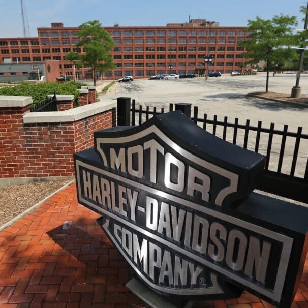 A view of Harley's corporate Headquarters. Media sourced from MJS.