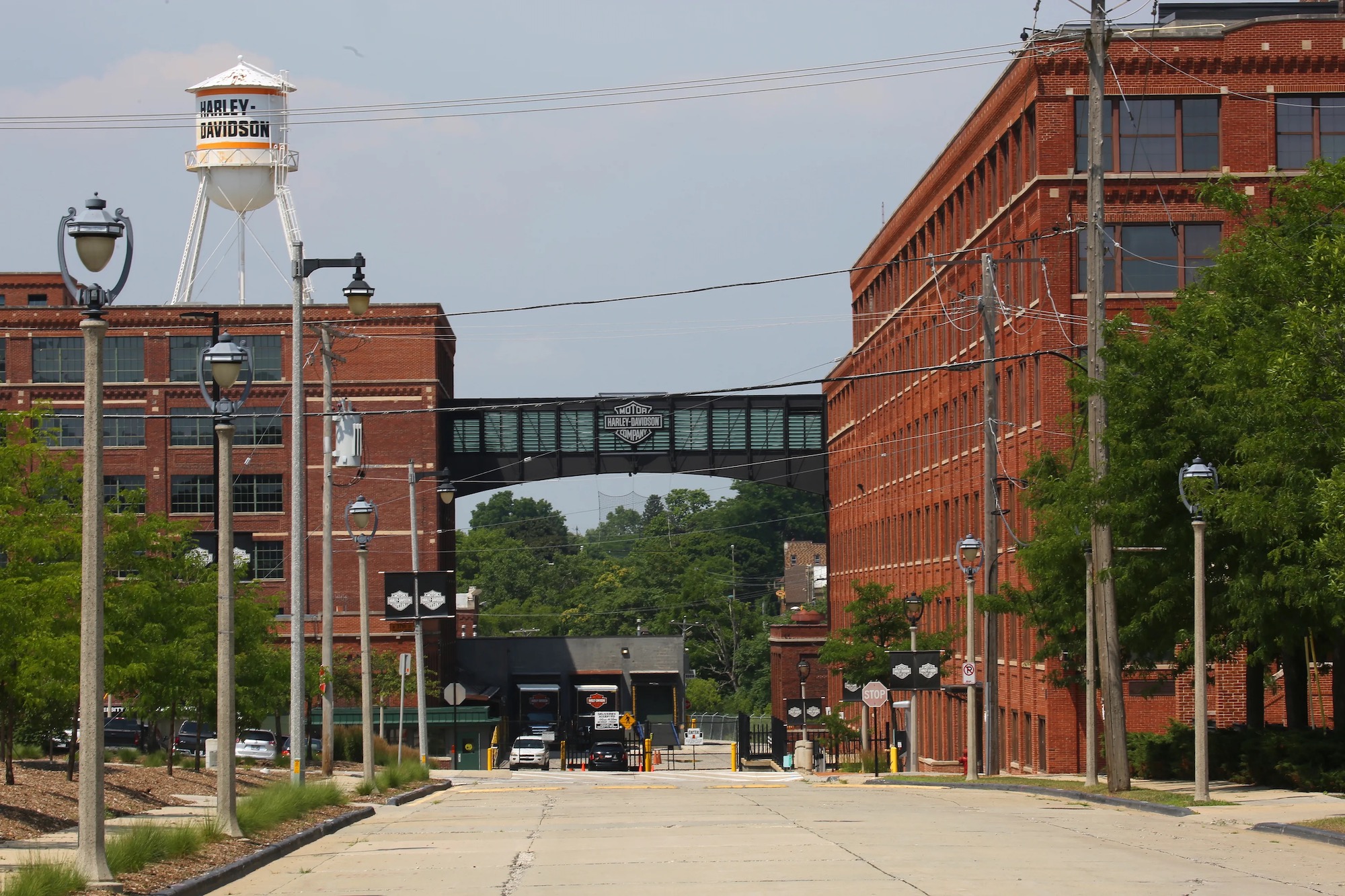 A view of Harley's corporate Headquarters. Media sourced from MJS.