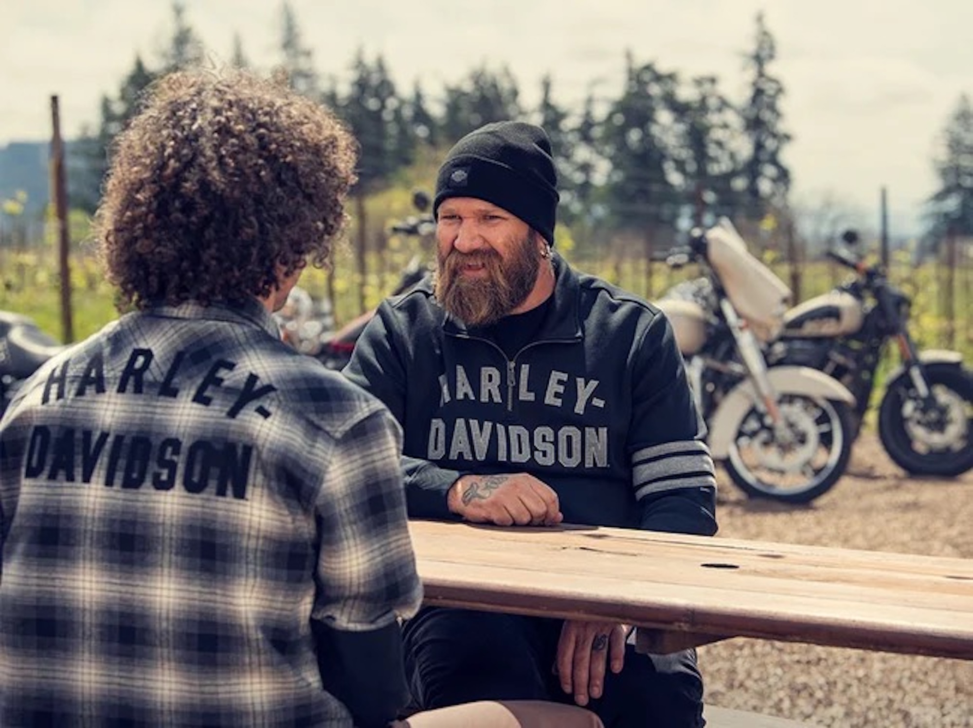 A view of Harley's apparel collection. Media sourced from Harley-Davidson.