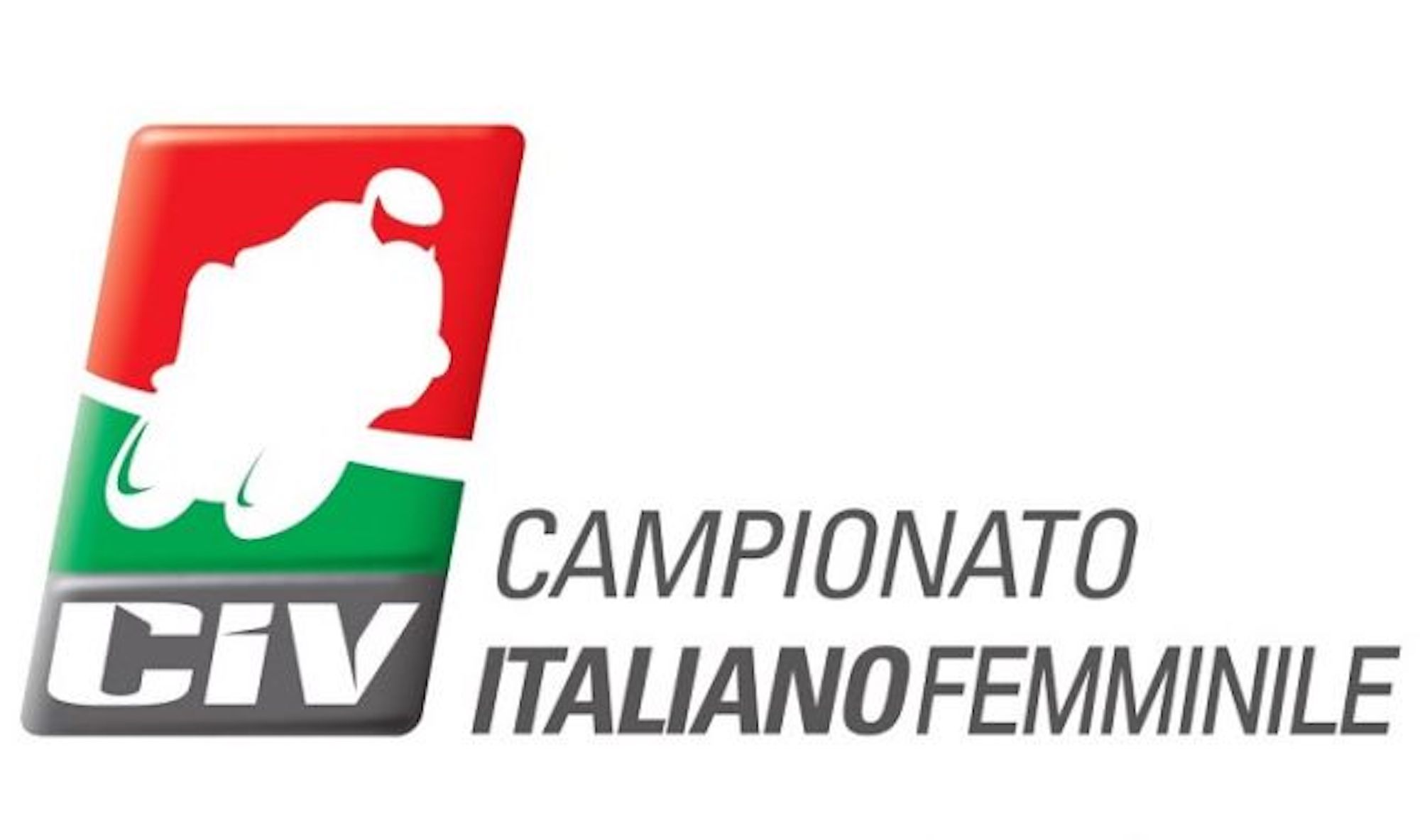 the logo of the ‘Campionato Italiano Velocità Femminile’ (CIV), or the 'Italian Women’s Speed Championship.' Media sourced from InSella.