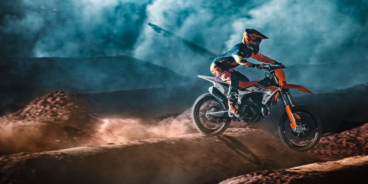 KTM's all-new 2023 450 SX-F. Media sourced from KTM.