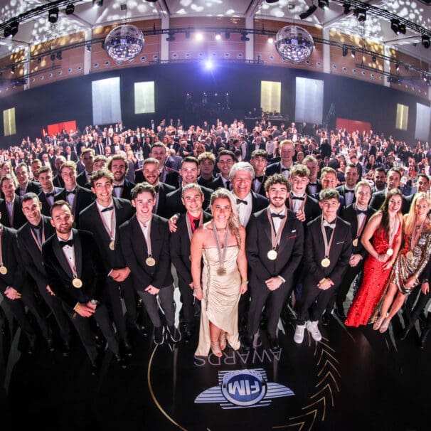 The crowd present at 2022's FIM Awards ceremony. Media sourced from KTM's relevant press release.