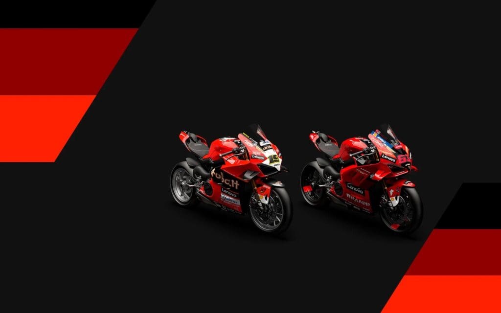 Ducati's Championhip replicae, featuring both bikes that made the win for 2022 (re. Bautista and Bagnaia). Media sourced from Ducati's website.