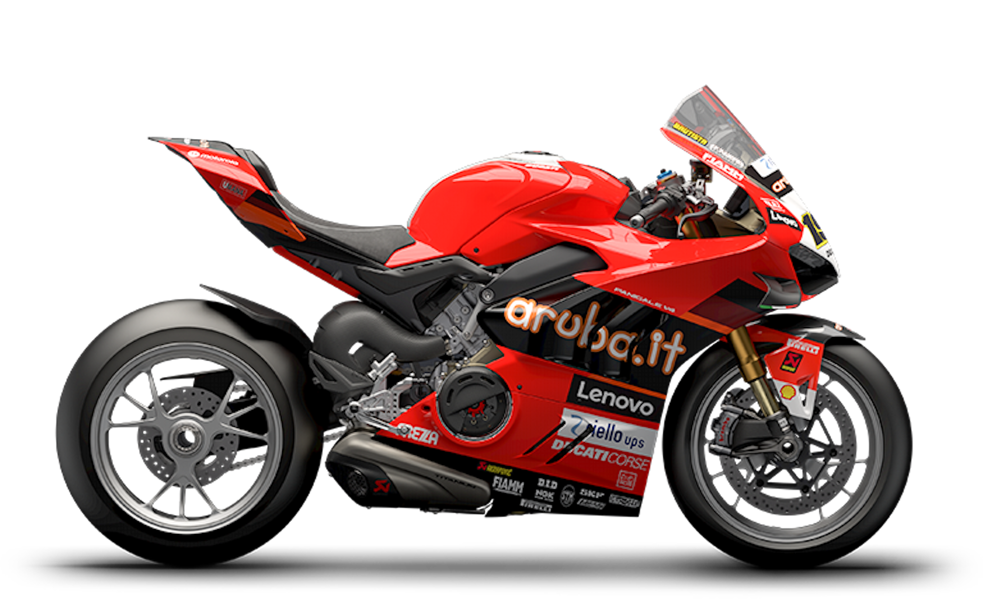 Replika Championhip Ducati, menampilkan kedua motor yang membuat kemenangan untuk tahun 2022 (re. Bautista dan Bagnaia). Media bersumber dari website Ducati.