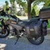 Shad Terra T40 adventure luggage on motorcycle