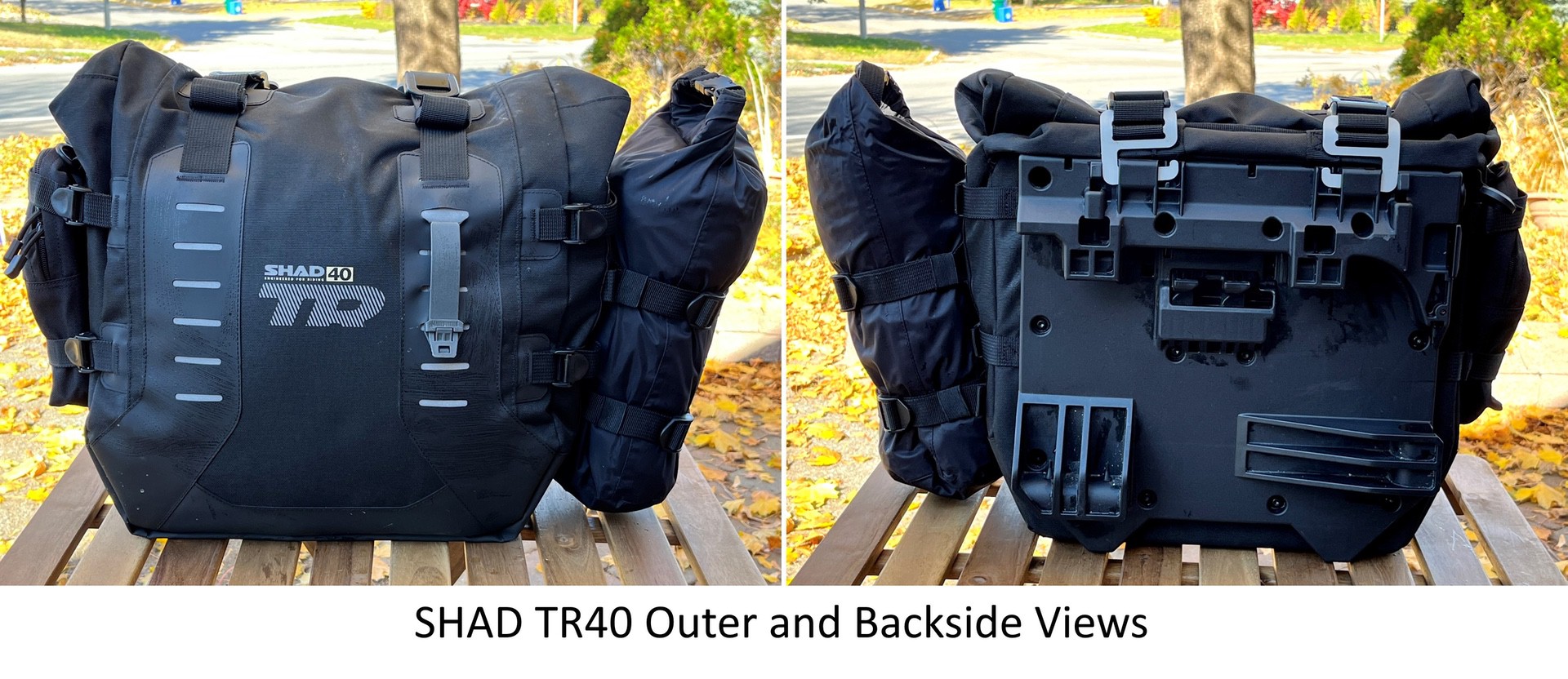 Front and rear of Shad Terra TR40 bag