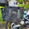 Shad Terra TR40 bag on motorcycle with water bottle in pocket