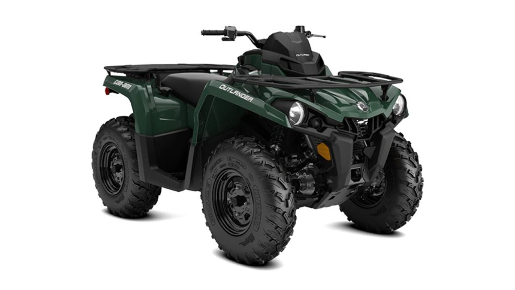 2023 Can-Am Outlander 450 on a white background.