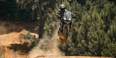 Ricky Carmichael on a Triumph Tiger. Media sourced from ADVPulse.