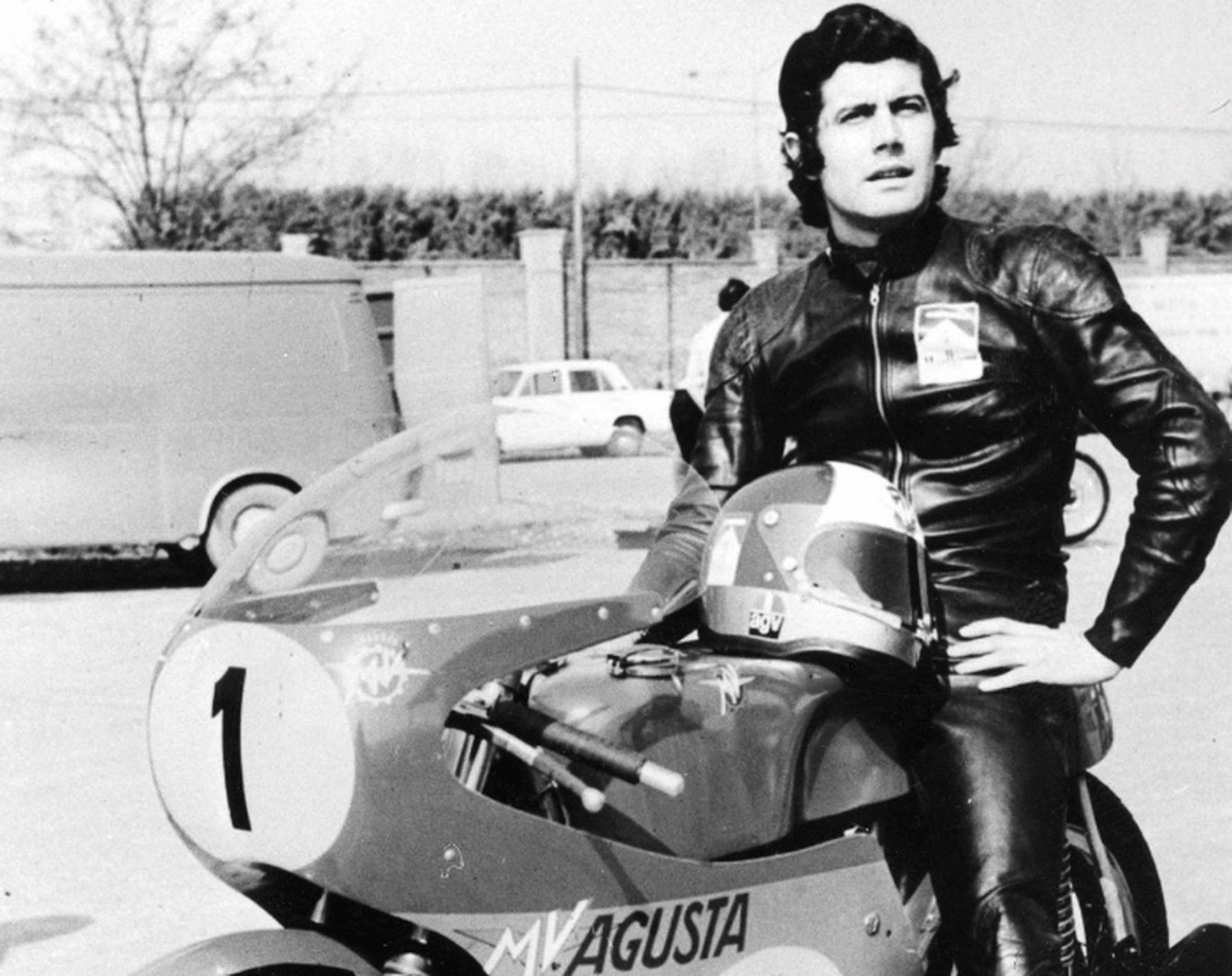 Giacomo Agostini on his machine of choice. Media sourced from beIN SPORTS