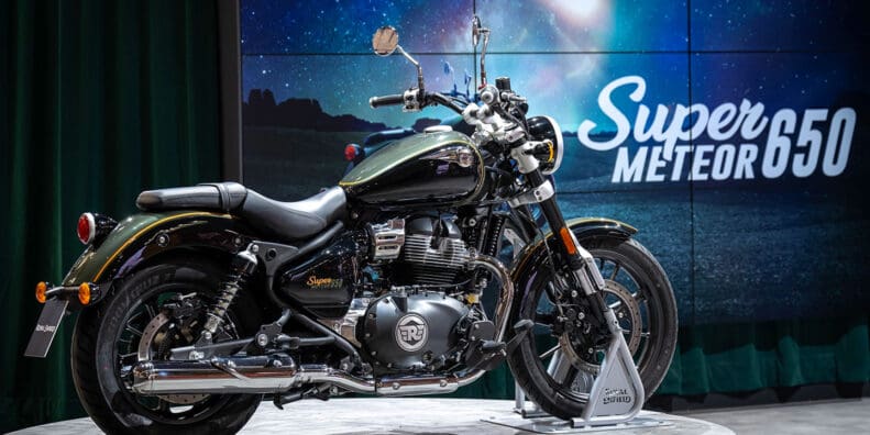 The new Royal Enfield Super Meteor 650 Cruiser