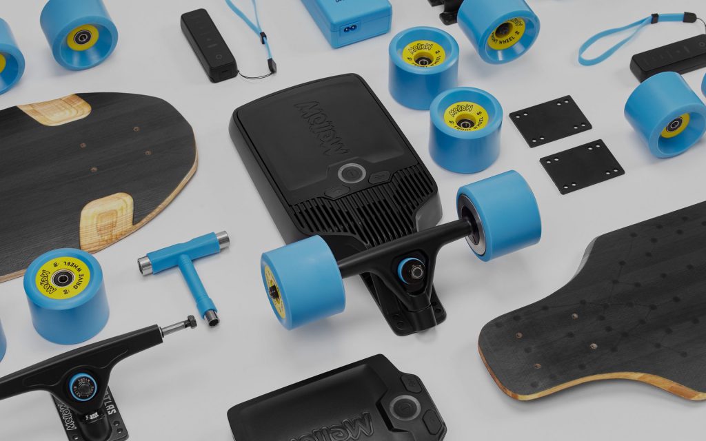 Mellow Boards DIY electric skateboard hub motor kit components