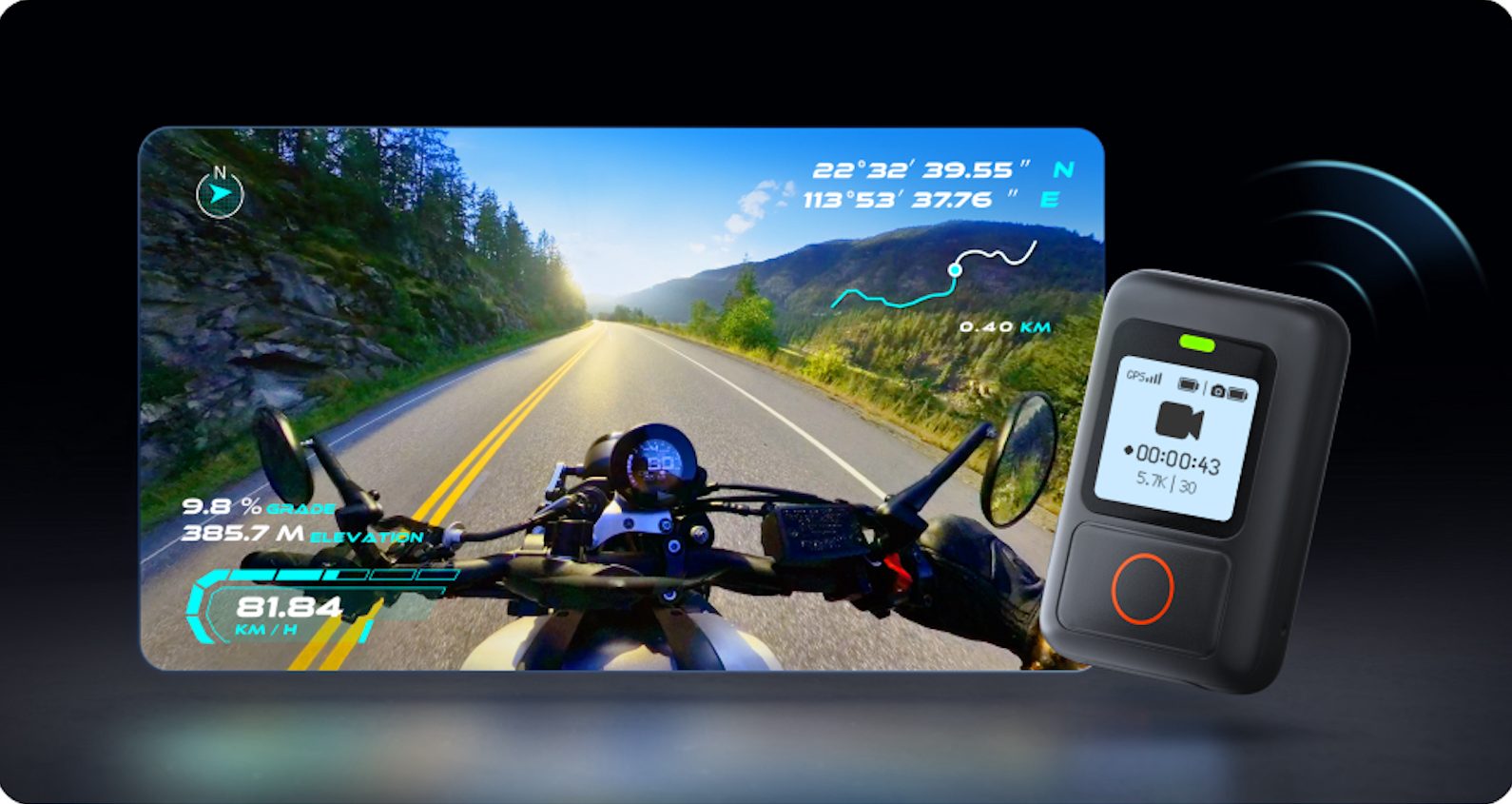 Analytisk plyndringer underholdning Insta360's New GPS Action Remote - webBikeWorld