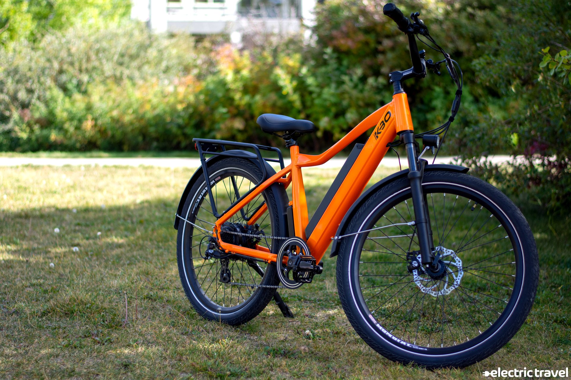 An orange KBO Breeze ebike