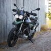 Front three-quarter photo of a 2021 Moto Guzzi V85TT Centenario