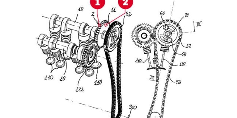 Aprilia's incubating variable valve timing (VVT) system. Media sourced from MCN.