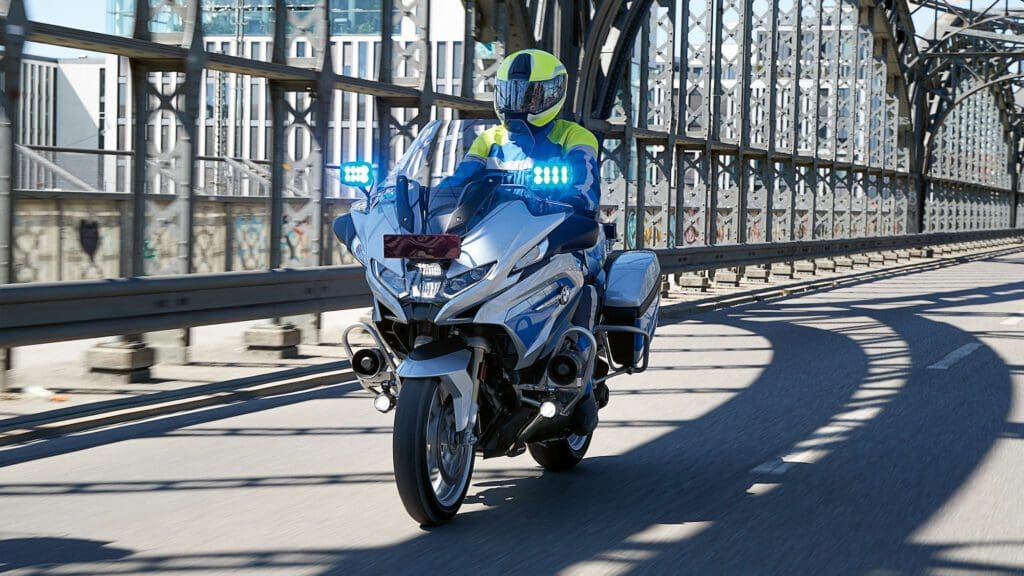 The BMW R 1250 RTP. Media sourced from BMW Motorrad Authorities. 