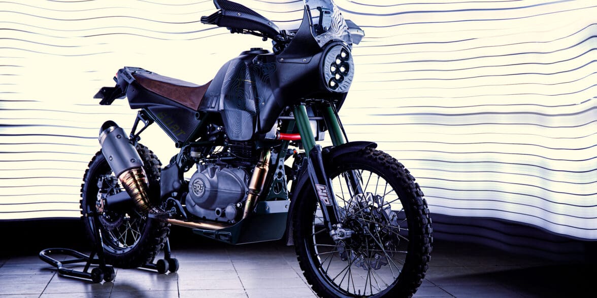 the 'GOAT,' a new build from the mind of MotoExotica founder and owner, Arjun Raina. Media sourced from Gear Junkie.