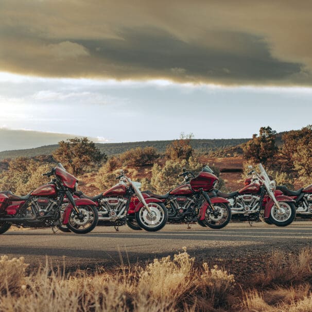 A view of Harley's recent 2023 drop, which includes a handful of Anniversary edition motorcycles celebrating the brand's 120th anniversary. Media sourced from Harley-Davidson's press release.