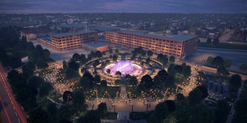 A community park in Milwaukee funded by Harley-Davidson. Media sourced from Urban Milwaukee.