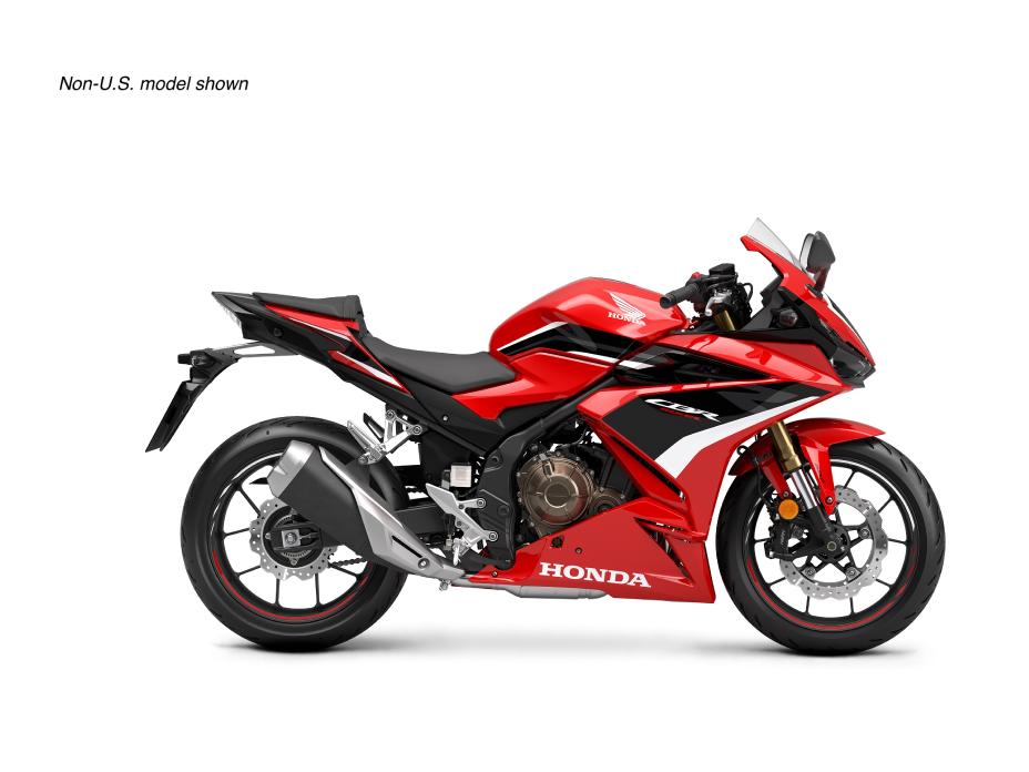 Honda's 2023 CBR500R. Media sourced from Honda.