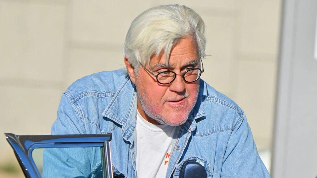 Jay Leno filling up his car with gas. Media sourced from Entertainment Tonight.