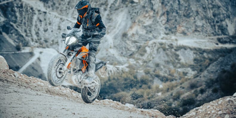 KTM's new 2023 390 Adventure. Media sourced from KTM's press release.