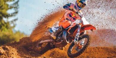 KTM's motocross range doing what they do best. Media sourced from KTM.