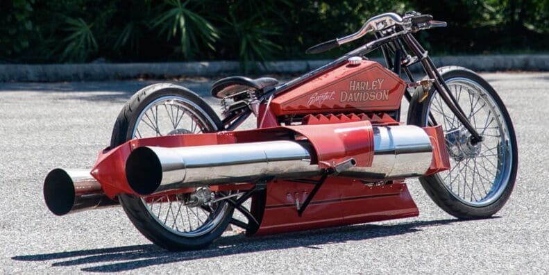 Robert Maddox's Harley-style Jet Bike. Media sourced from Design Boom.