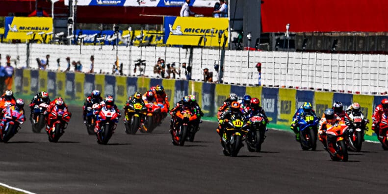 Dorna's faithful racers, tackling the circuit mid-season. Media sourced from MotoGP.