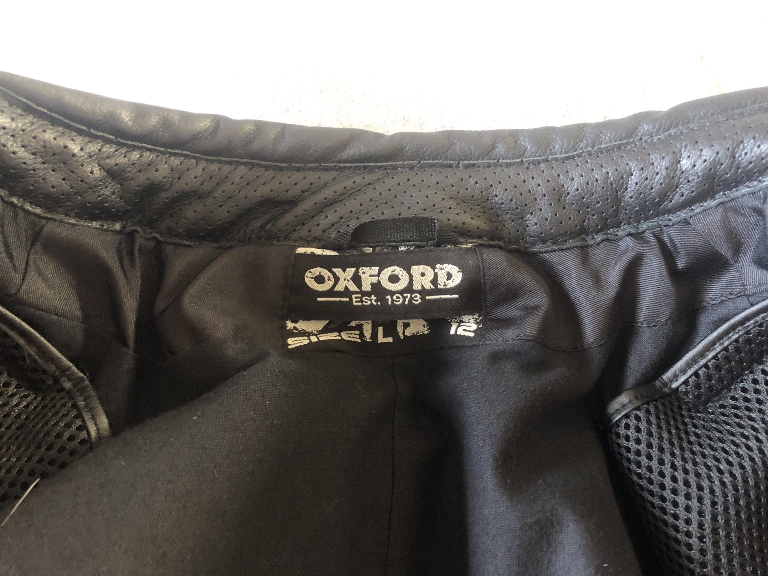 Interior tag of the jacket