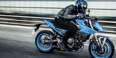 Suzuki's 2023 GSX-8S. Media sourced from Suzuki.