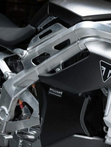 Triumph's TE-1 electric prototype, which is being used as a foundation for future electric Triumph models. Media sourced from Triumph's relevant press release.