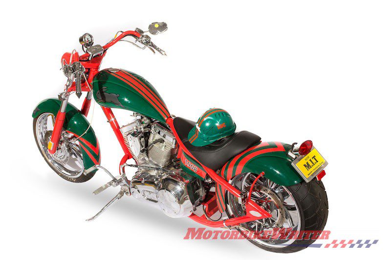 Russell Crowe Rabbitohs Chopper made by Teutul American Chopper