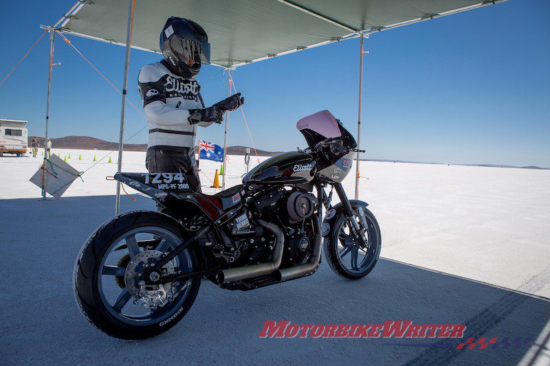 Elliott Motorcycles Softail Fat Bob beats record