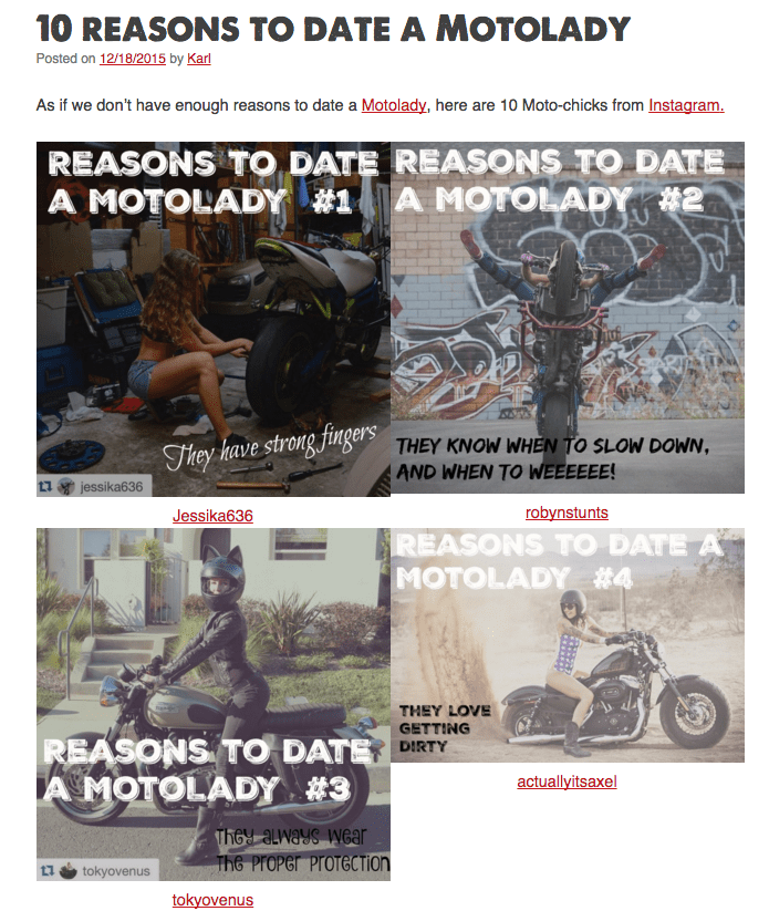 10 Reasons To Date A Biker Chick