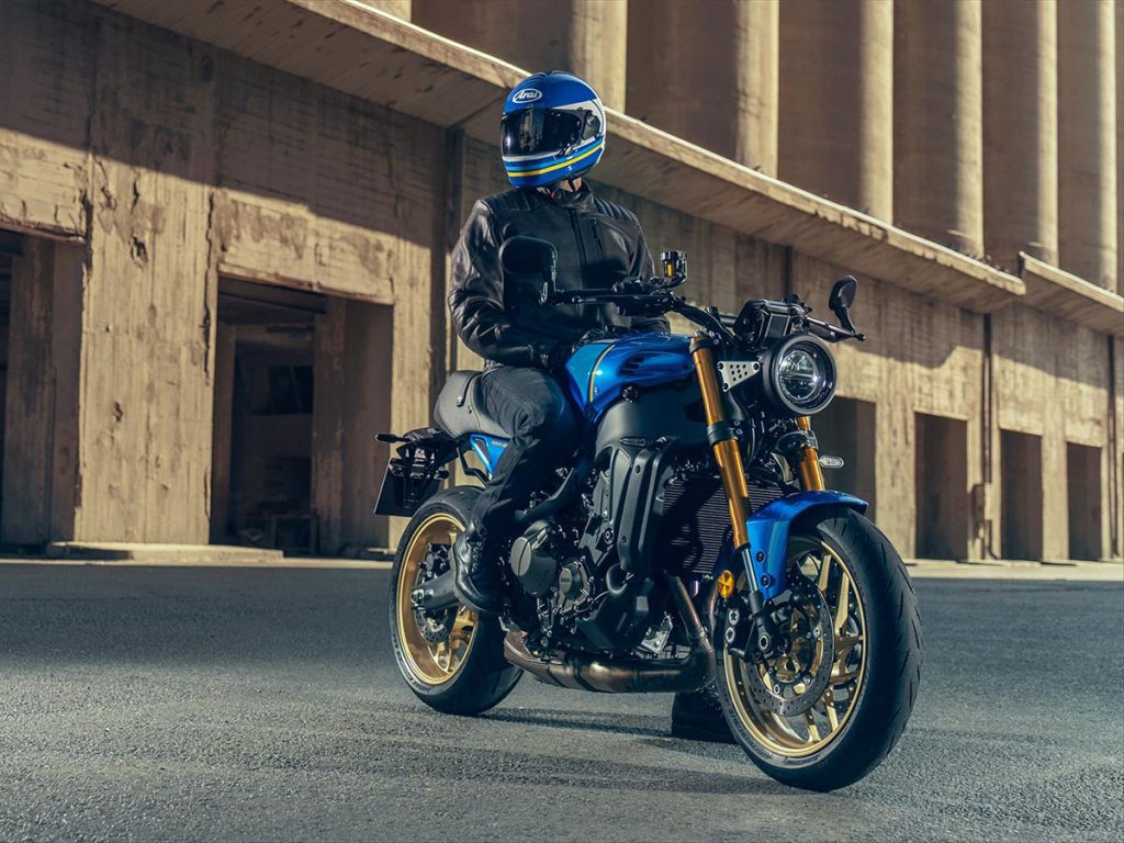 A Yamaha XSR900 in the bid to bring awareness of an upcoming A2-compliant variant for Q4 of this year.