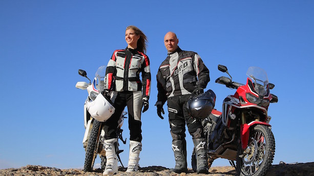 Laura Csortan and Christophe Barriere-Varju in "Riding Morocco: Chasing the Dakar” on TV