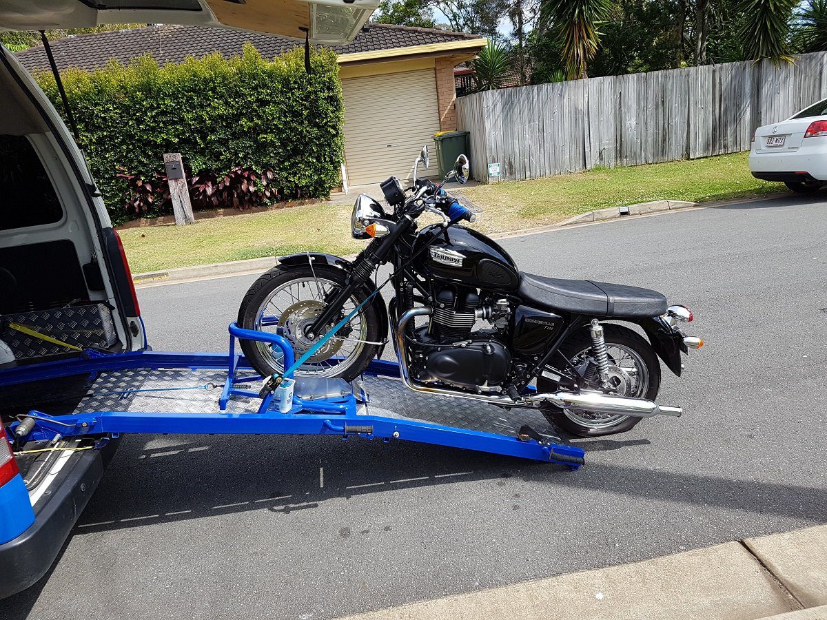 Queensland Motorcycle Breakdown Service tyre punctures transport