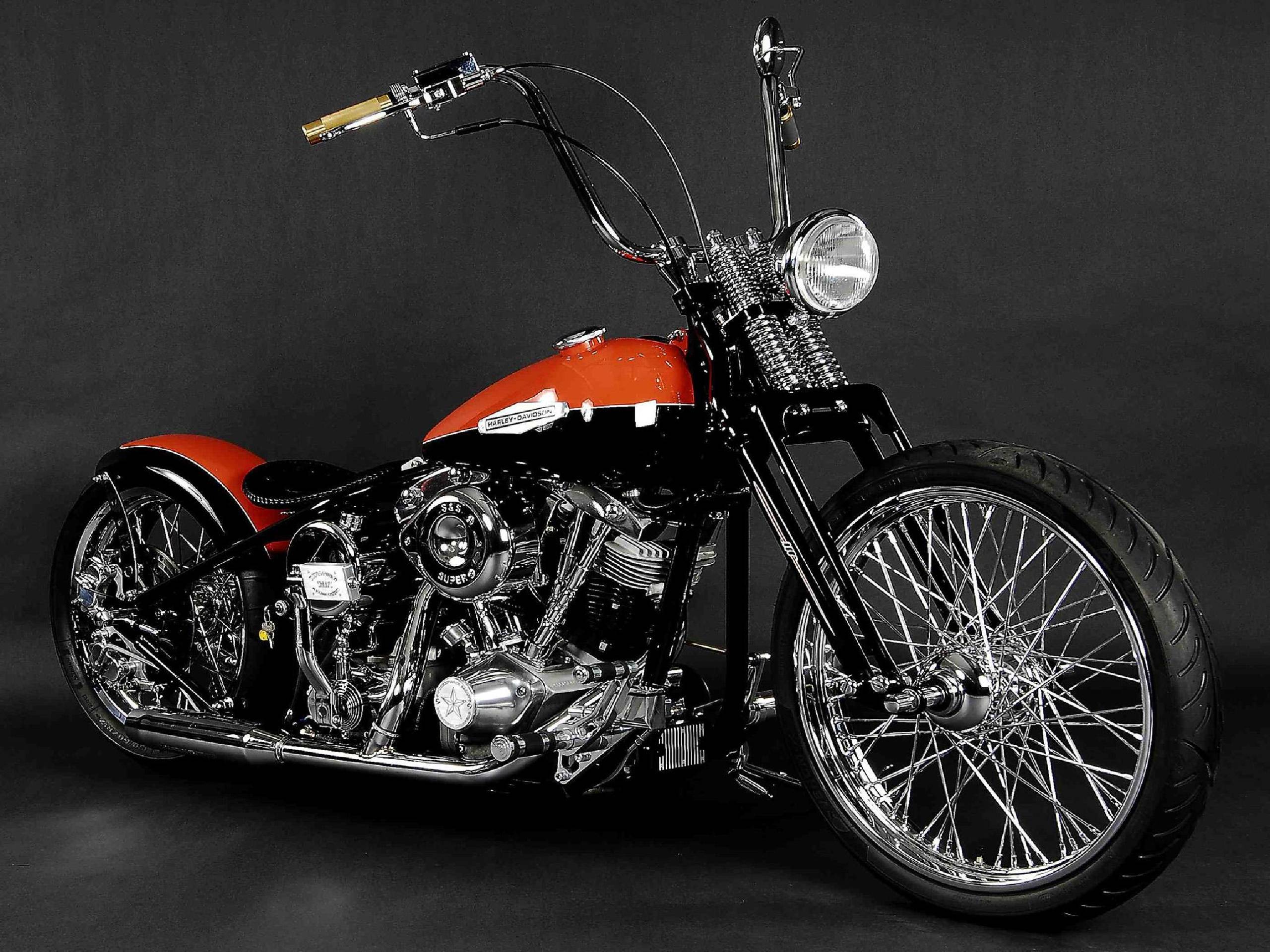 Old School Harley Davidson Motorcycle Wallpapers