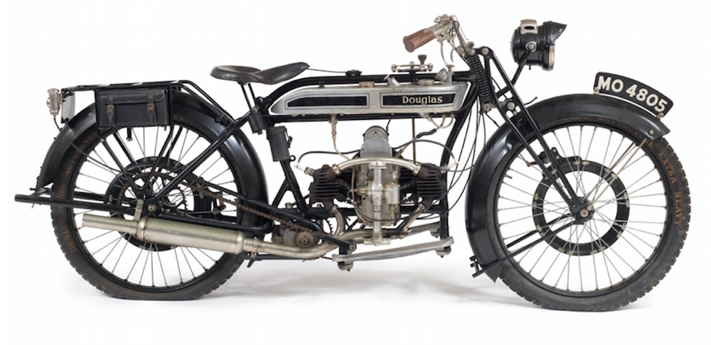 1925 Douglas 2¾hp Model CW (£3,500 - 4,500) race leathers